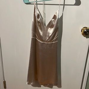 Adorable champagne dress never worn with tags